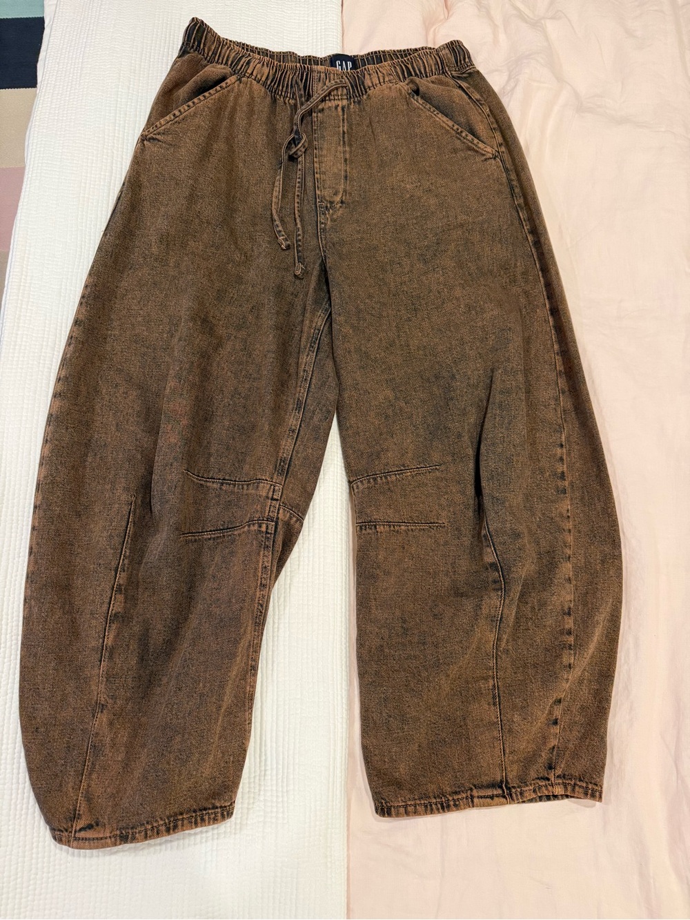 GAP Brown Barrel Leg Jeans